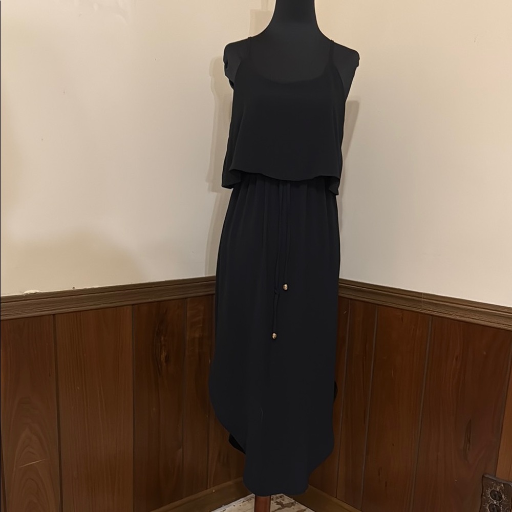 NWT Nerlerolian Black Layered High Low Midi Dress XL